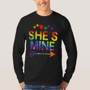 レズビアンカップル彼女は私のマッチングLgbtプライド Tシャツ