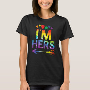 レズビアンカップル私は彼女のマッチングLgbtプライド Tシャツ