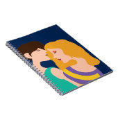 レズビアンカップル美女インラブスケッチ ノートブック (右側)