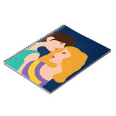 レズビアンカップル美女インラブスケッチ ノートブック (左側)