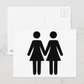 レズビアンカップル ポストカード (正面/裏面)