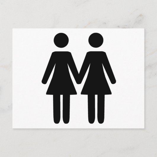 レズビアンカップル ポストカード (正面)