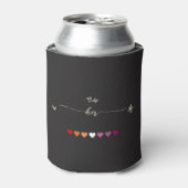 レズビアンカップル 缶クーラー (缶正面)