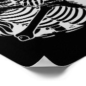 レズビアンカップルLgbtqプライドスケルトンキスをするバレン ポスター (角)