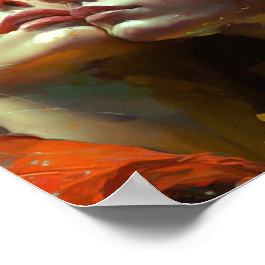 レズビアンカラフルズ絵画ポスター ポスター (角)