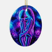レズビアンキス(青と紫) セラミックオーナメント (右)