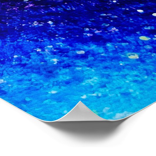 レズビアンキス(青と紫) ポスター (角)