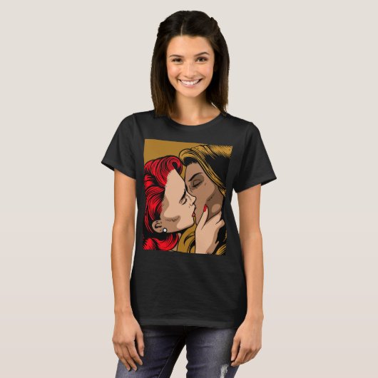 レズビアンキス Tシャツ (正面フル)