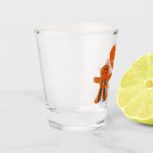 レズビアンクリスマスジンジャーブレッドレディースカップル ショットグラス (左)