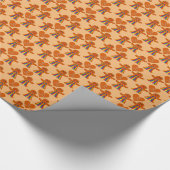 レズビアンクリスマスジンジャーブレッドレディースカップル ラッピングペーパー (角)