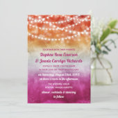 レズビアングラデーション国旗のラ結婚イト 招待状 (スタンド正面)