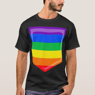 レズビアンゲイプライドギフトLGBTQレインボーフラッグ同性愛者ポー Tシャツ