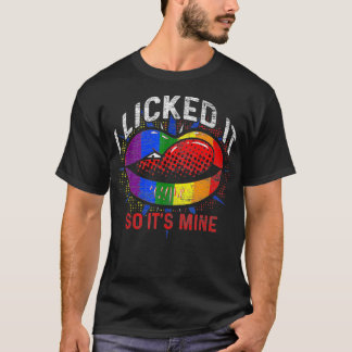 レズビアンゲイプライド月虹の国旗LGBT Tシャツ