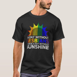 レズビアンサンシャインプライドLGBTゲイバイセクシュアル女性 Tシャツ