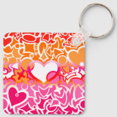 レズビアンサンセットプライドスクイグル キーホルダー (裏面)