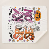 レズビアンシー不気味ズハロウィーン シェルパブランケット (正面(横))