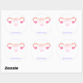 レズビアンジェウテラスステッカー ラウンドシール (シート)