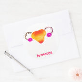 レズビアンジェウテラスステッカーII ラウンドシール (封筒)