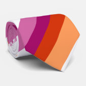 レズビアンストライプズ |レズビアンプライド ネクタイ (ロール)