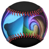 レズビアンチームプライドレインボーバラフローラカップル名 ソフトボール (裏面)