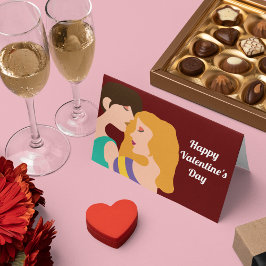 レズビアンハッピーバレンタインデー2人の女性 カード