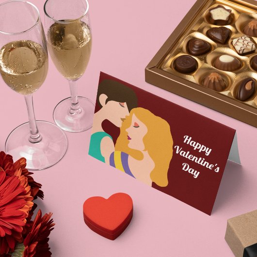 レズビアンハッピーバレンタインデー2人の女性 カード