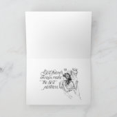 レズビアンバイセクシュアル結婚おめでとう カード (内部)