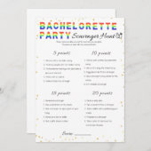 レズビアンバチェロレッテゲーム，スカベンジャー狩り 招待状 (正面/裏面)