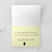 レズビアンバレンタインのギフト"あなたは私のハートを持っている" シーズンカード (内部)