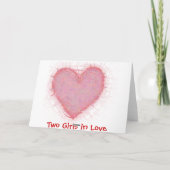 レズビアンバレンタインカード シーズンカード (裏面)