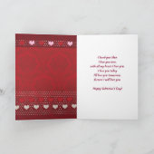 レズビアンバレンタイン,妻,おもしろいカップルinベッド シーズンカード (内部)