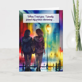 レズビアンパエントゲイアニバーサリーレインボー カード