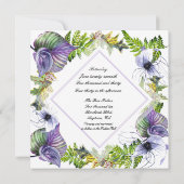 レズビアンパープルクレマチス葉と (裏面)