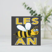 レズビアンビー Les Bee An LGBT ギフ 招待状 (スタンド正面)
