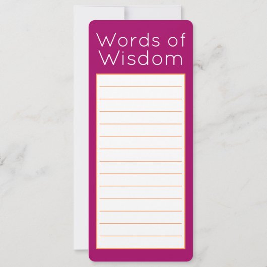 レズビアンフラッグピンクオレンジストライプ色の女性ブックマーク (裏面)