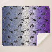 レズビアンブッチプライドブラックキャット – Mystical Witchy シェルパブランケット (正面(横))