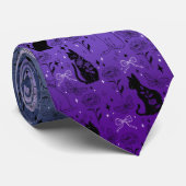 レズビアンブッチプライドブラックキャット – Mystical Witchy ネクタイ (ロール)