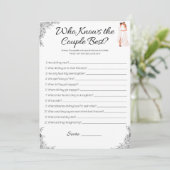 レズビアンブライダルシャワーゲーム，誰がカップルを知っている 招待状 (スタンド正面)
