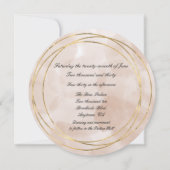 レズビアンブライダルブーケ結婚フローラ 招待状 (裏面)