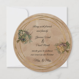 レズビアンブライダルブーケ結婚フローラ 招待状