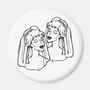 レズビアンブライドゲイ結婚式の引き出物 マグネット