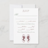 レズビアンブリデスリージェンシーピンクローズ 出欠カード (正面)