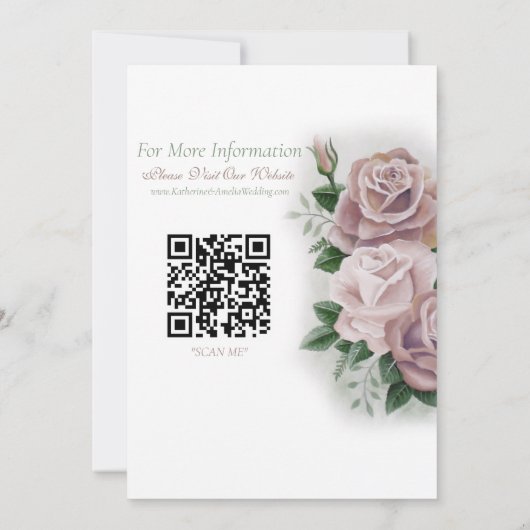 レズビアンブリーズリージェンシーピンクローズ セーブザデート (裏面)