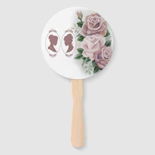 レズビアンブリーズリージェンシーピンクローズ ハンドファン (正面)