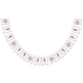 レズビアンブリーズリージェンシーピンクローズ バンティングフラッグ (全)