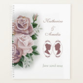 レズビアンブリーズリージェンシーピンクローズ プランナー手帳 (正面)