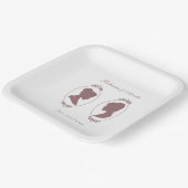 レズビアンブリーズリージェンシーピンクローズ ペーパープレート (傾斜あり)