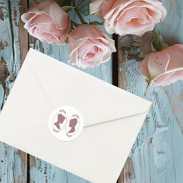 レズビアンブリーズリージェンシーピンクローズ ラウンドシール