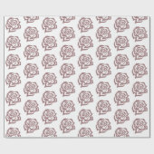 レズビアンブリーズリージェンシーピンクローズ ラッピングペーパー (フラット)