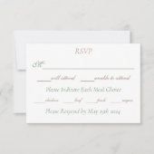 レズビアンブリーズリージェンシーピンクローズ 出欠カード (正面)